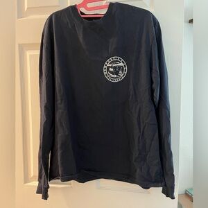 Navy Long Sleeve Shirt with Logo